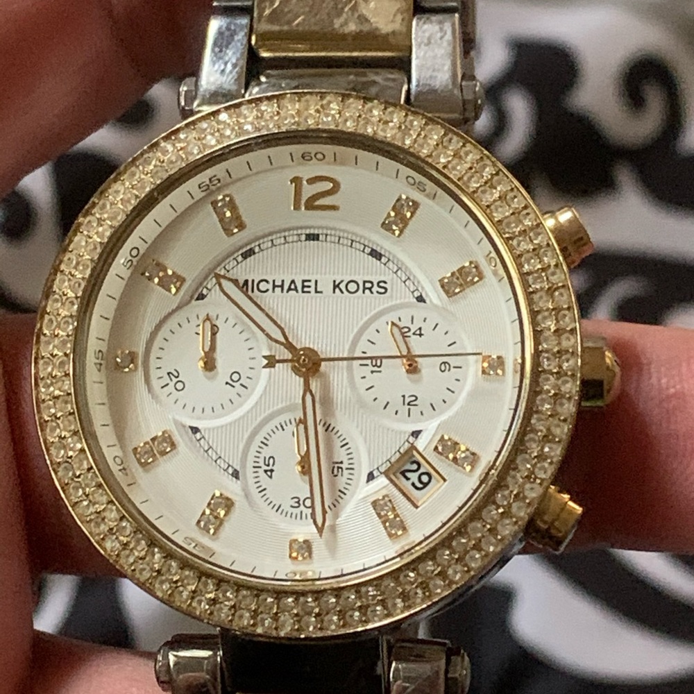 Michael Kors women’s Parker Two- Tone watch MK5626